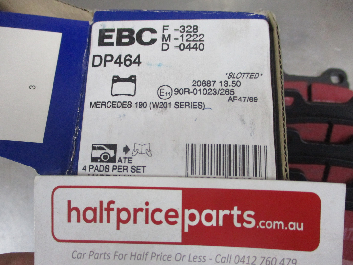 EBC Rear Disc Brake Pad Set Suits Mercedes Benz 190 W201 New Part