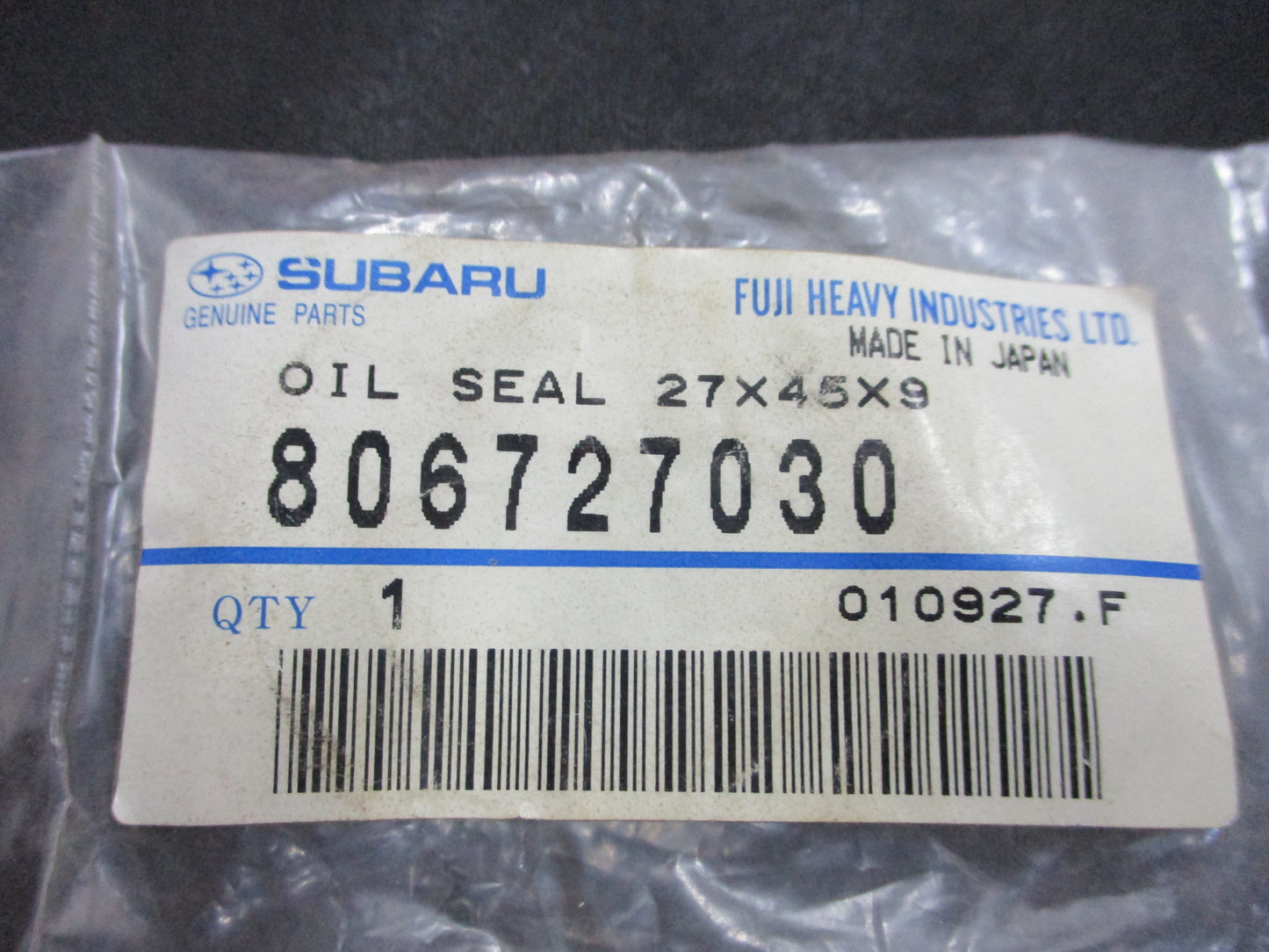 Subaru Impreza Genuine Right Rear Manual Transmission Output Shaft Seal New Part