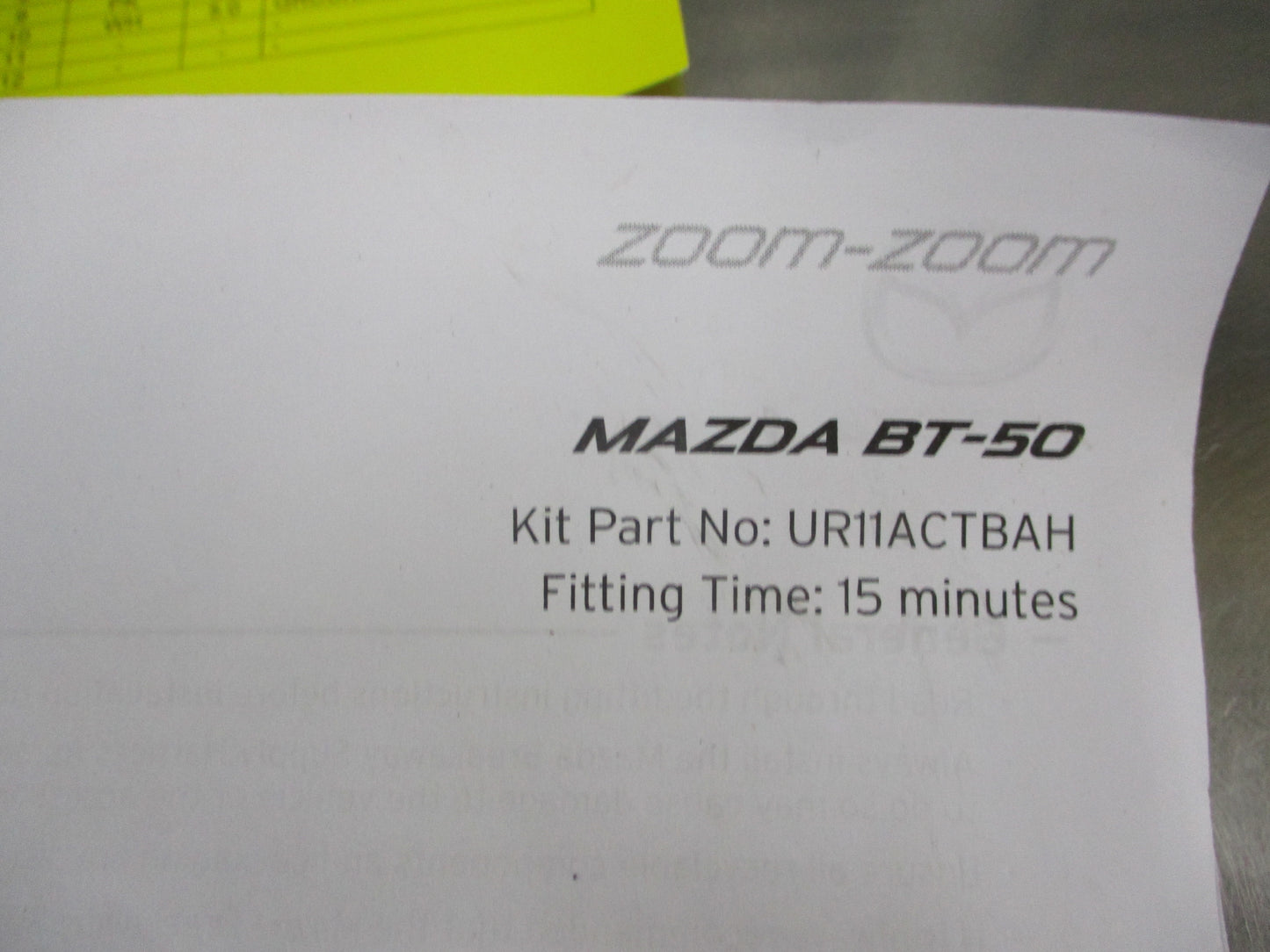 Mazda UR BT-50 Genuine Trailer Wiring Harness New Part
