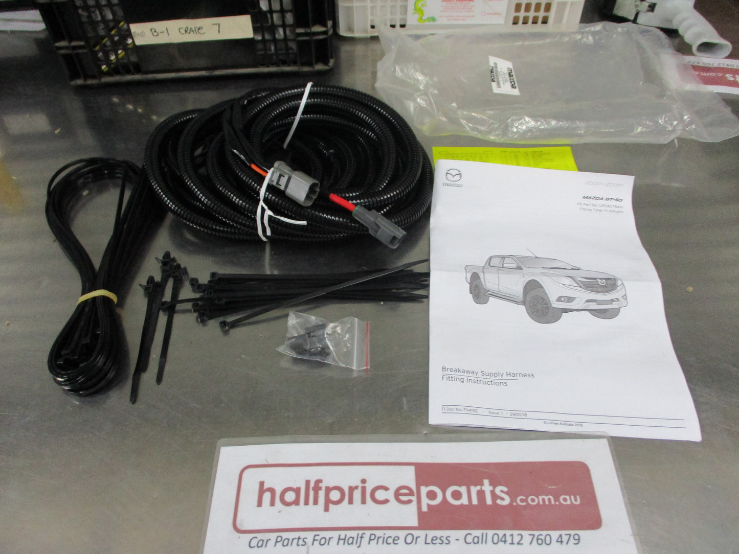 Mazda UR BT-50 Genuine Trailer Wiring Harness New Part