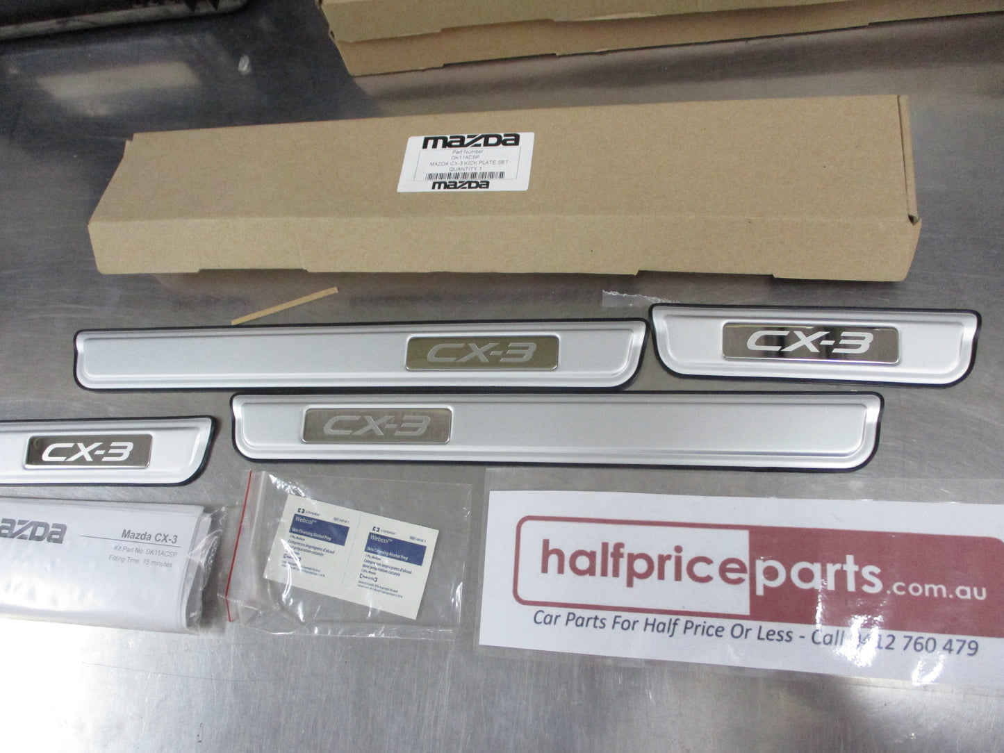 Mazda CX-3 Genuine Alloy Scuff Plates Set Of 4 New Part