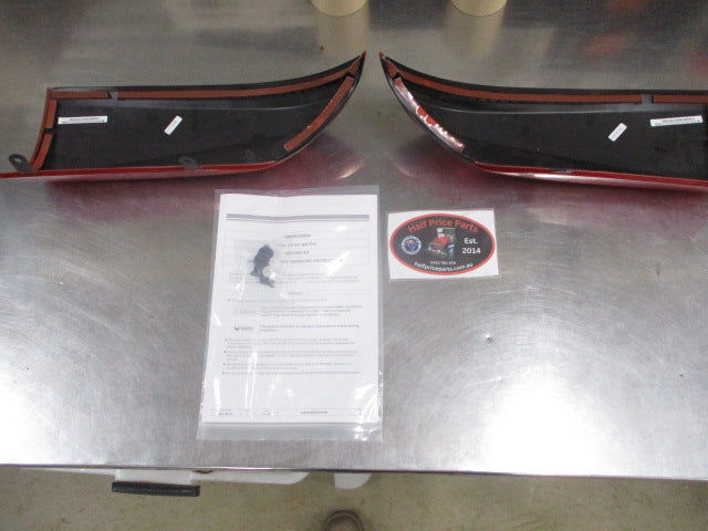 Mitsubishi Outlander Genuine Lower Rear Corner Both Left And Right Garnish (Factory Colour Red) New Part