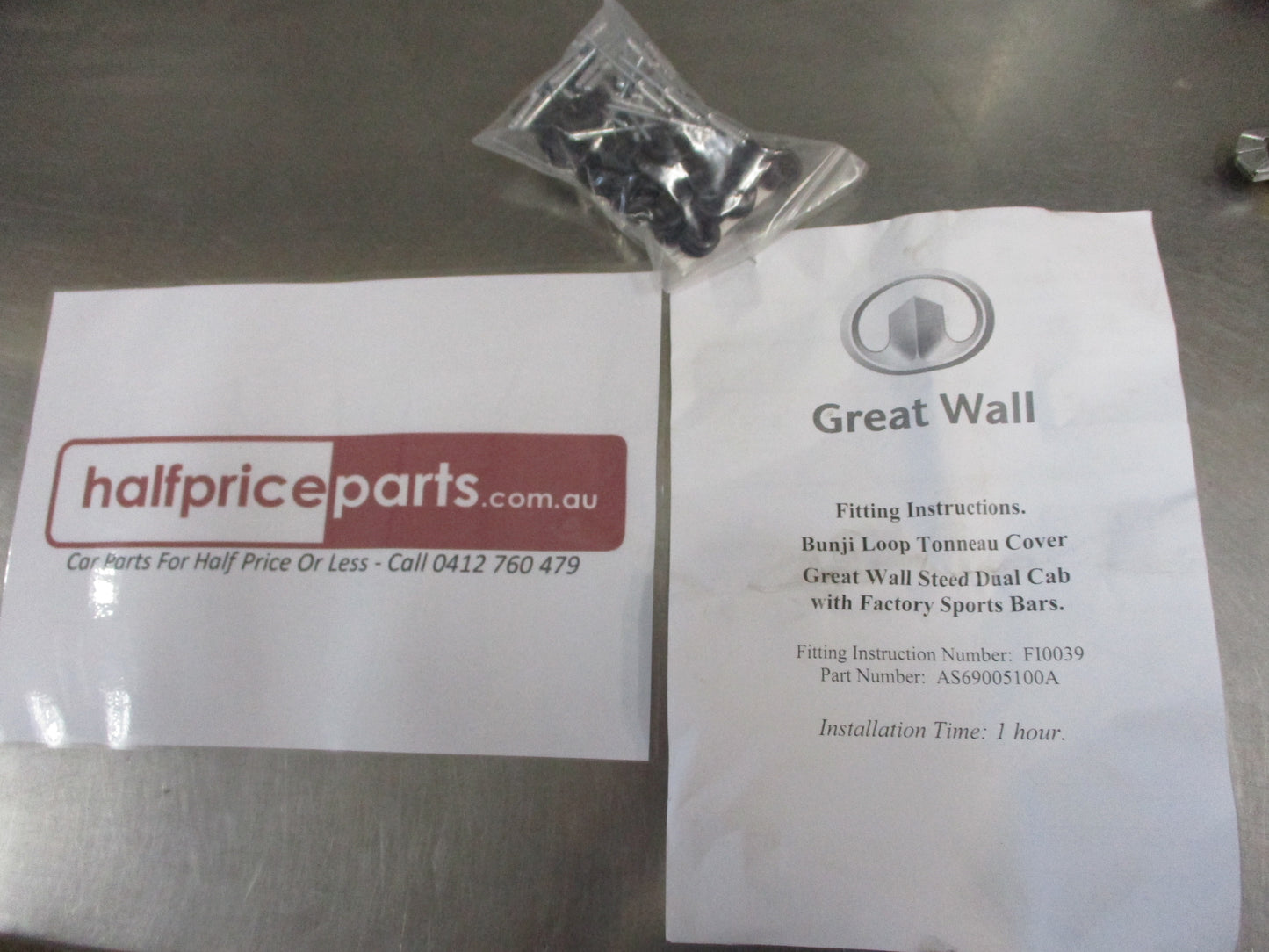 Great Wall Steel Dual Cab Genuine Tonneau Kit New Part