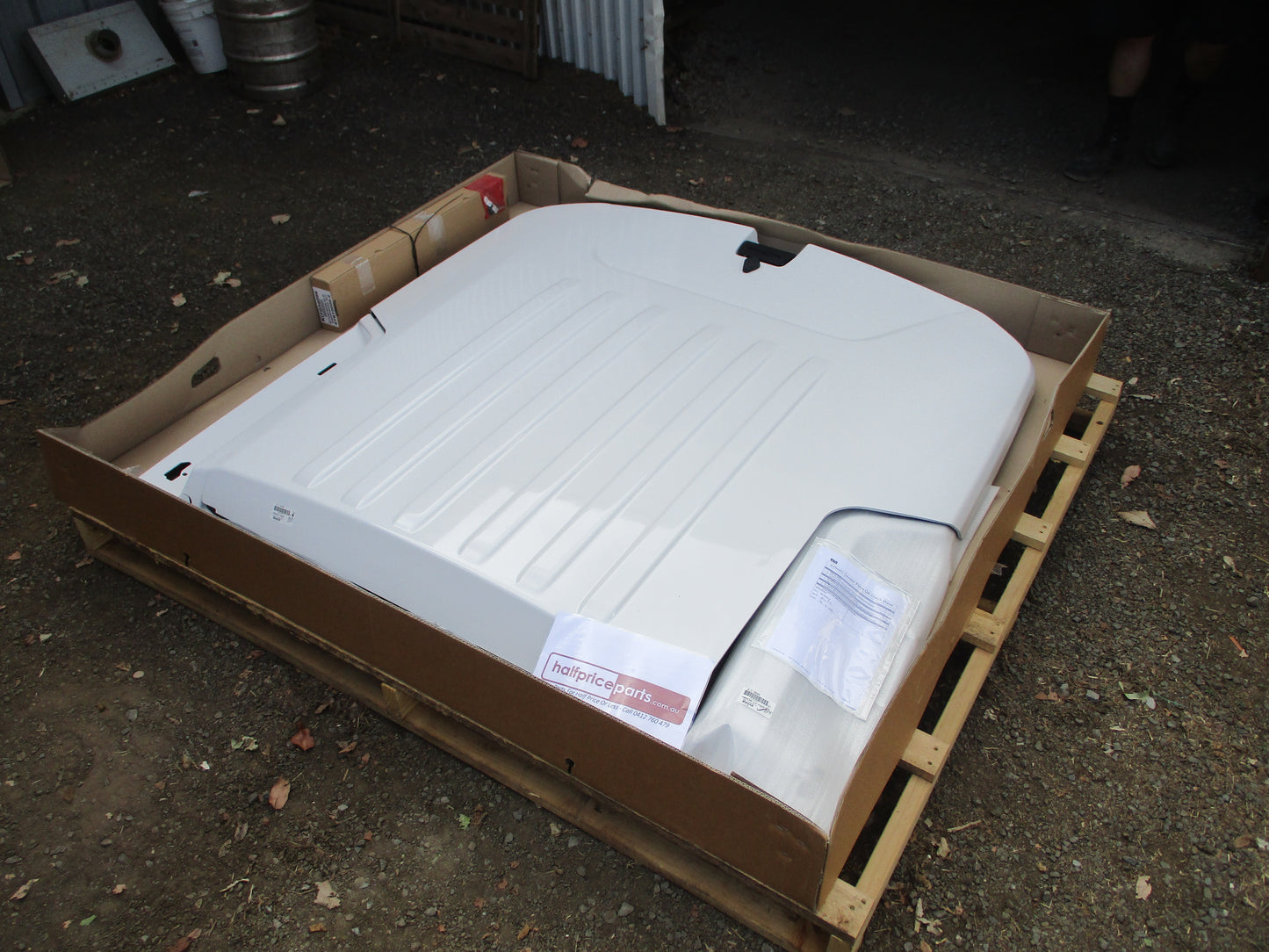 Nissan Navara D23 NP300 Dual Cab Genuine 3 Piece Hard Lid Kit (Polar White) New Part