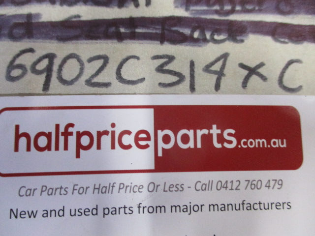 Mitsubishi Pajero Genuine Leather Right Hand 2nd Seat Back Cover New Part