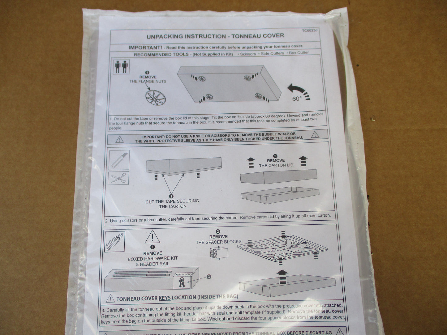 Nissan Navara D23 NP300 Dual Cab Genuine 3 Piece Hard Lid Kit (Polar White) New Part