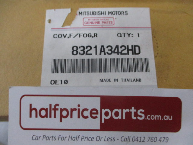Mitsubishi Triton Genuine Right Hand Front Fog Light Cover (Factory Dark Gray) New Part