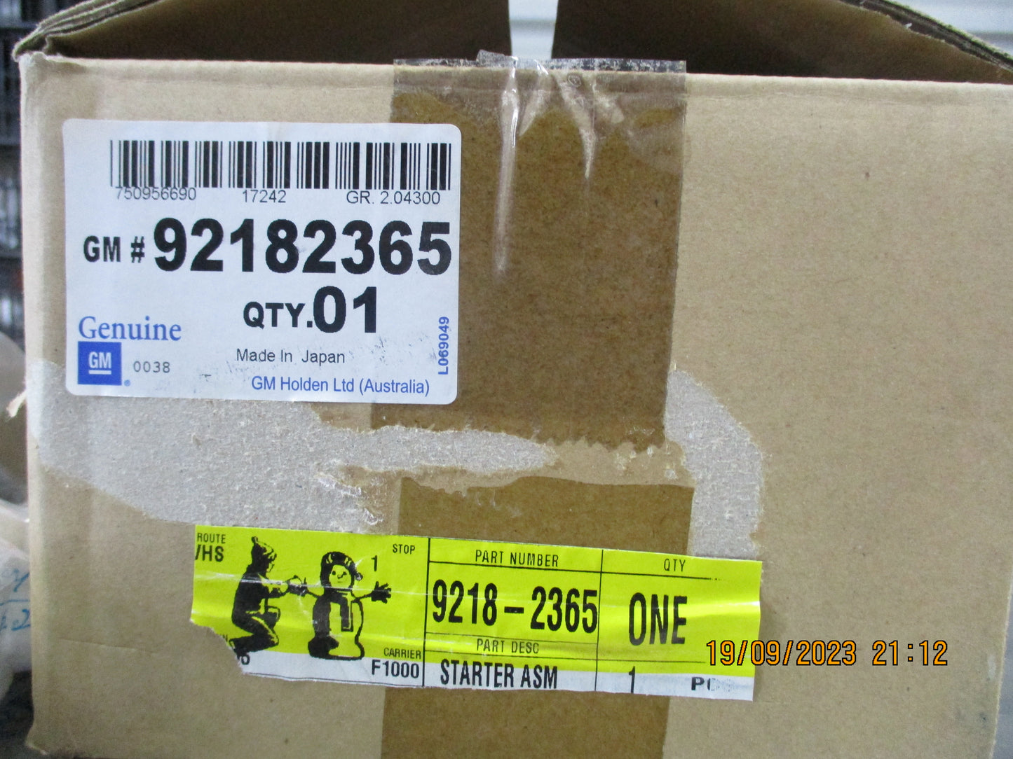 Holden Genuine 3.6L V6 Alloytec LY7 LEO Engine Starer Motor Assy