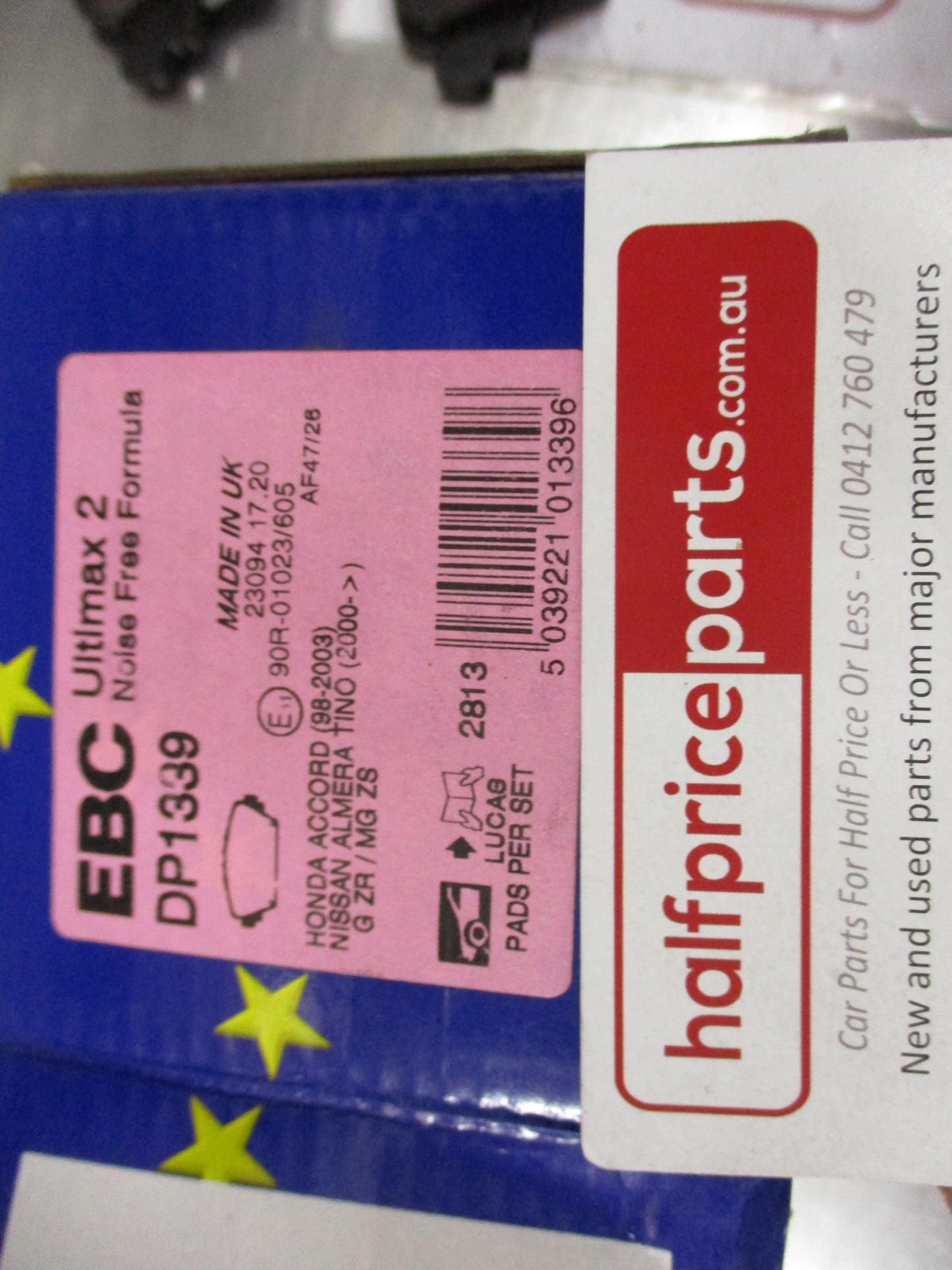 EBC Front Disc Brake Pad Set Suits Honda Accord/MG ZR-ZS New Part