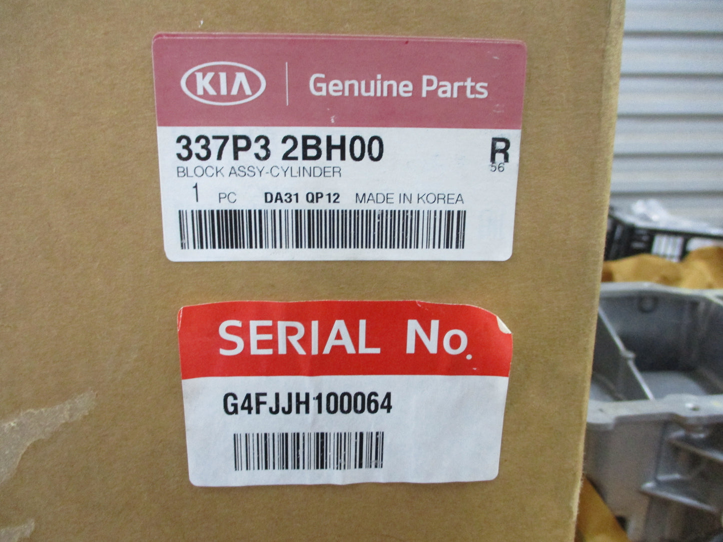 Kia Soul-Optima Genuine Engine Cylinder Block New Part