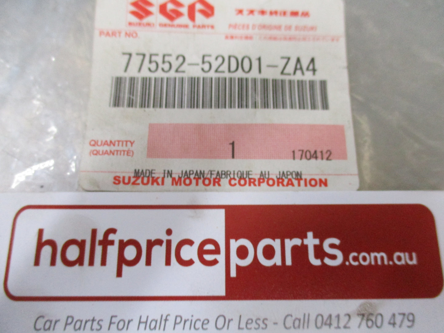 Suzuki Grand Vitara/XL-7 Genuine Front Right Hand Wheel Flare Edge Protector New Part