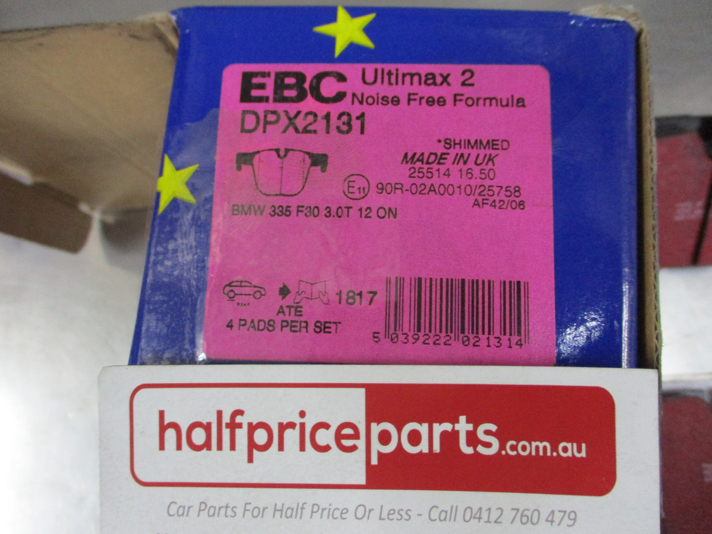 EBC Rear Disc Brake Pad Set Suits BMW 3-Series/4-Series New Part