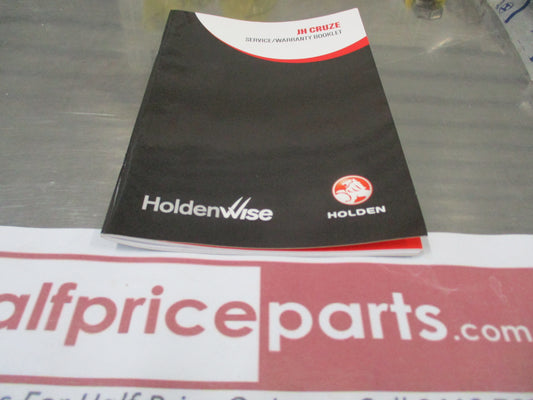 Holden JH Cruze Genuine Service/Warranty Booklet New Part