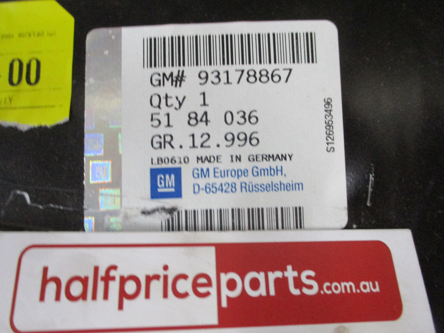 Holden Astra-H 5 Door Hatch Genuine Rear Lower Apron Panel New Part