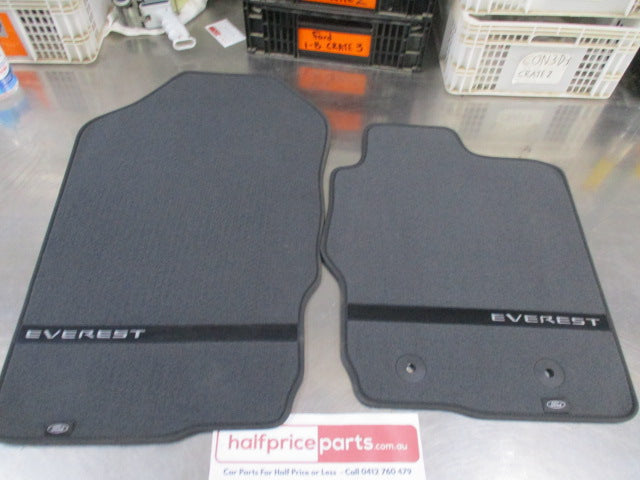 Ford Everest UA Genuine Front Carpet Mat Set With Logo New Part