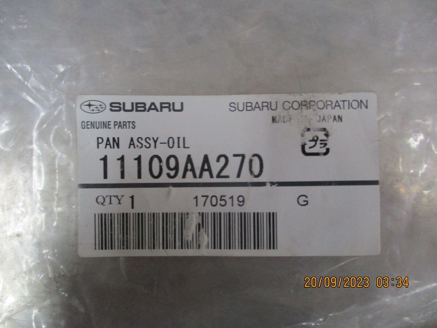 Subaru XV / Impreza / Forester Genuine Oil Pan / Plug New