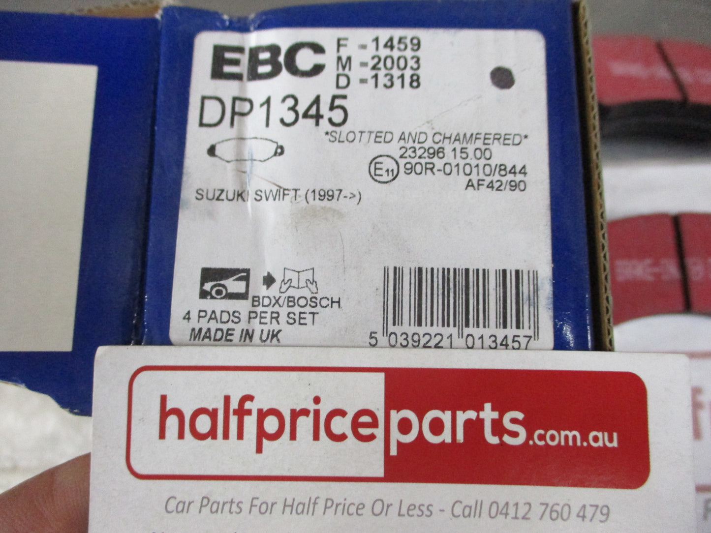 EBC Front Brake Pad Set Suits Suzuki Swift New Part