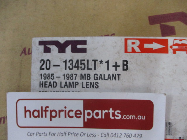TYC Headlight Lens Right Hand Side Suits Mitsubishi Galant New Part