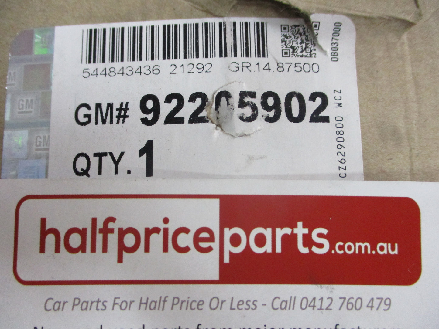 Holden VE/WM Statesman Genuine Center Rear Seat Belt Assembly New Part