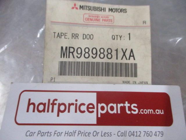 Mitsubishi Grandis Genuine Rear Left Hand Rear Door Black Tape Sash New Part