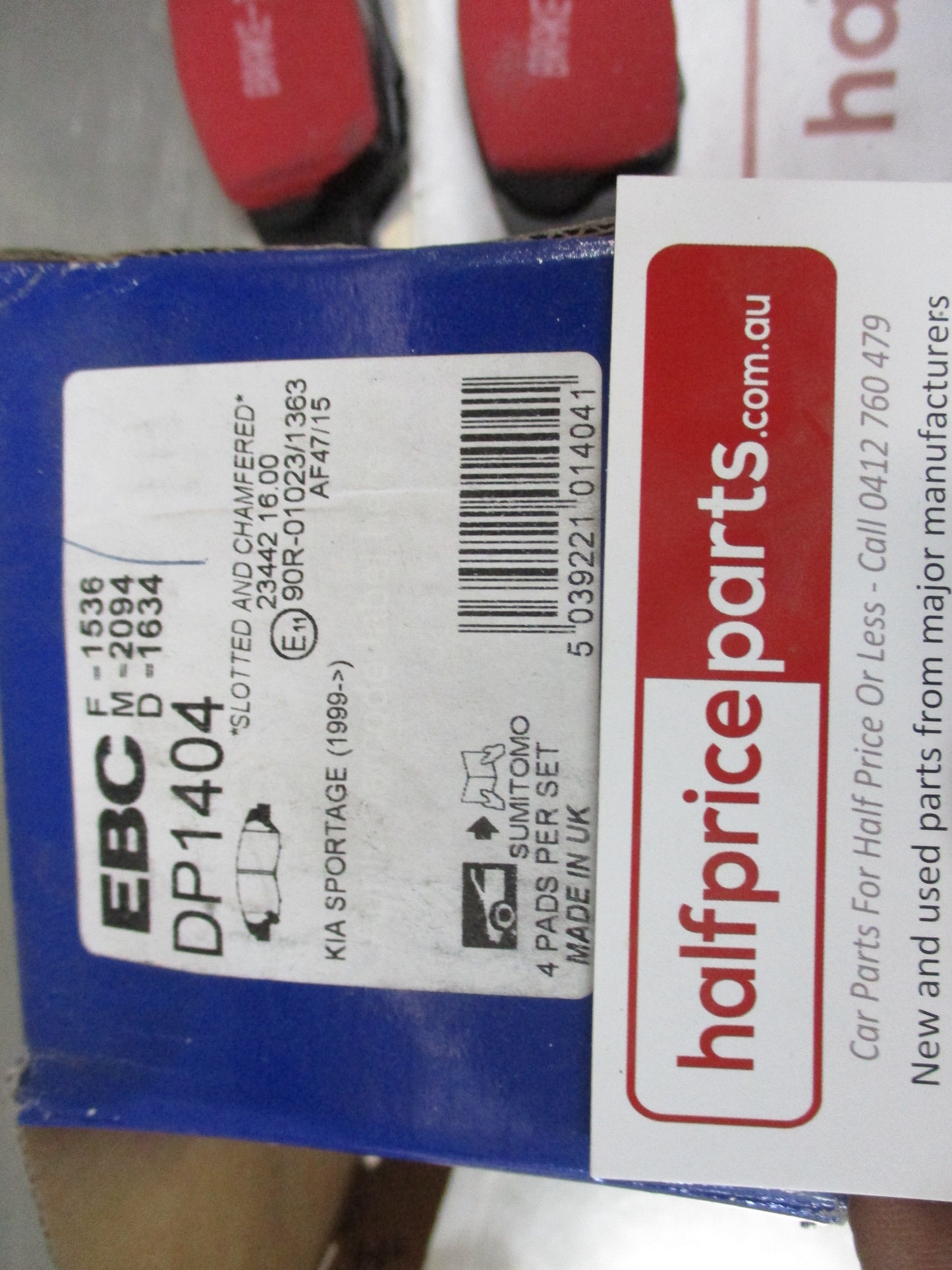 EBC Front Disc Brake Pad Set Suits Kia Sportage New Part
