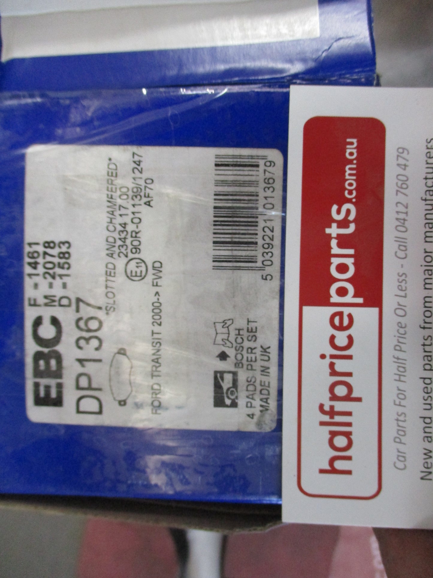 EBC Front Disc Brake Pad Set Suits Ford Transit New Part