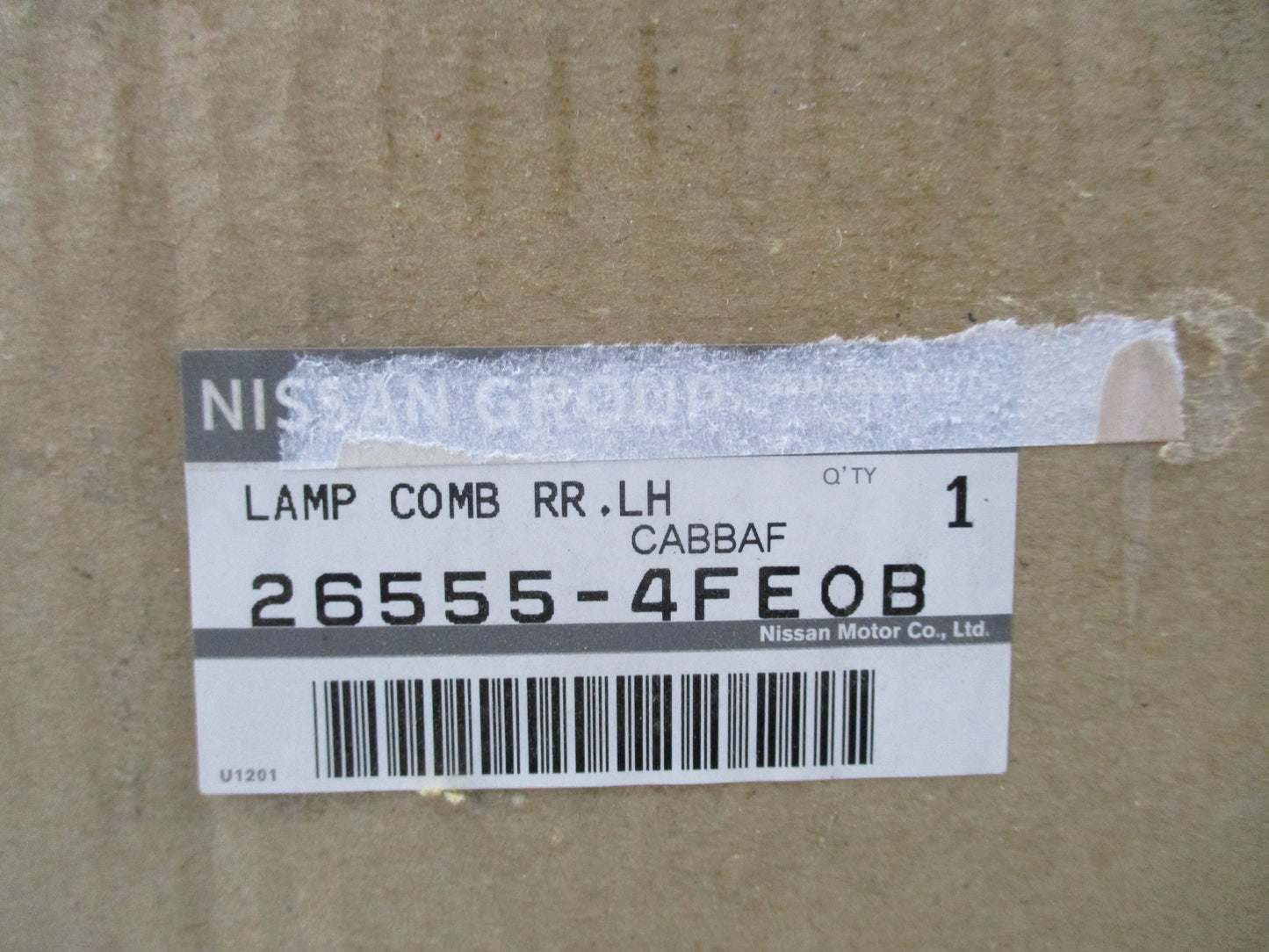 Nissan e-NV200 Van Genuine Left Rear Tail Light Assy New