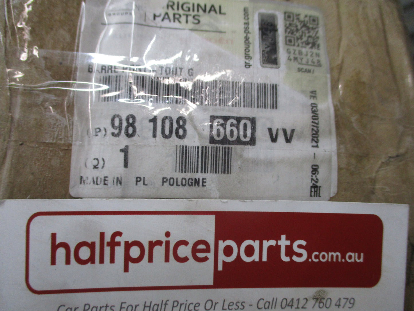 Peugeot 3008 Genuine Left Hand Roof Rail New Part