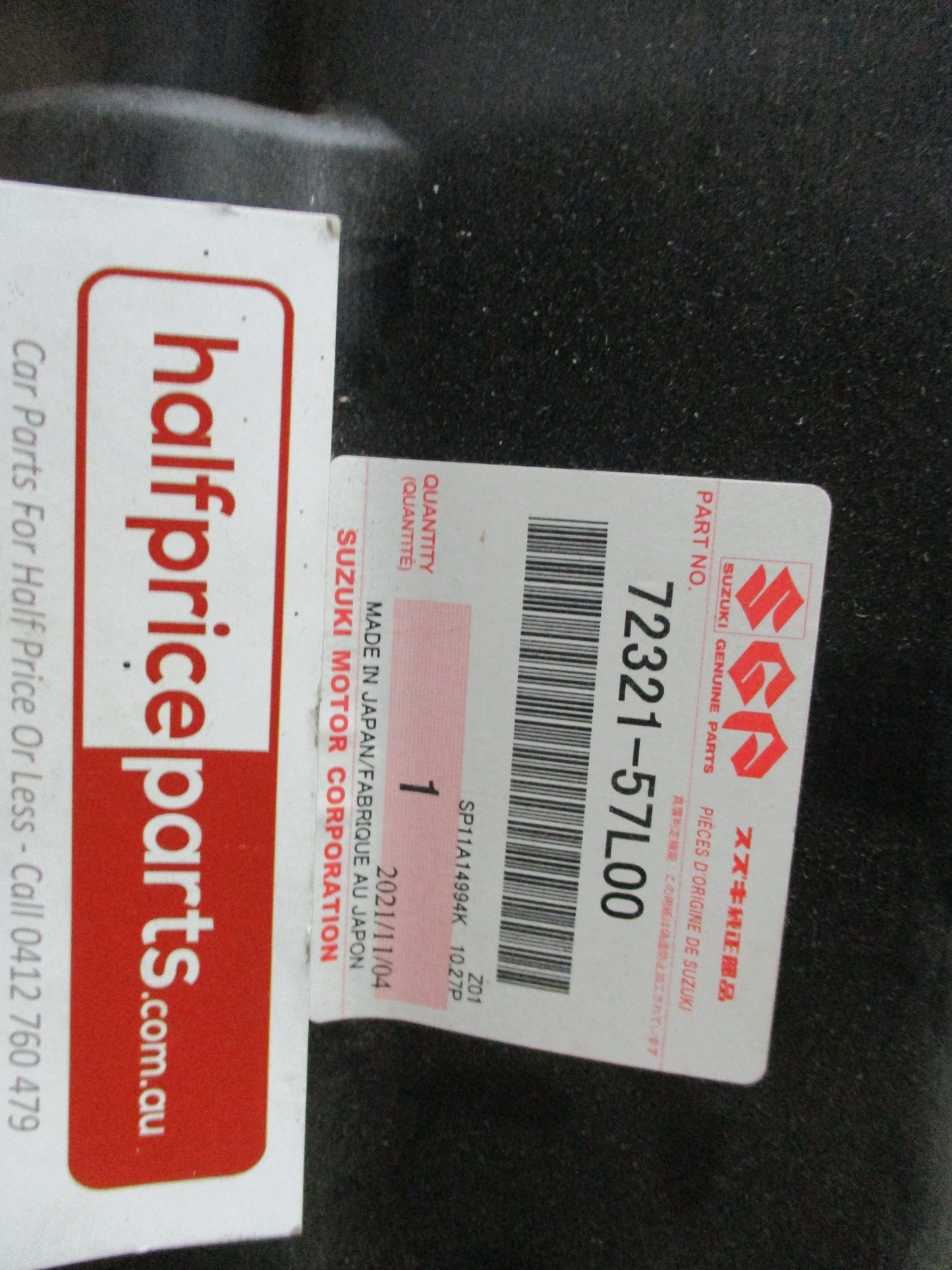 Suzuki Kizashi Genuine Front Right Fender Liner New Part