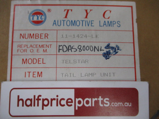 TYC Left Hand Rear Tail Light Assembly Suits Ford AS Telstar Sedan New Part