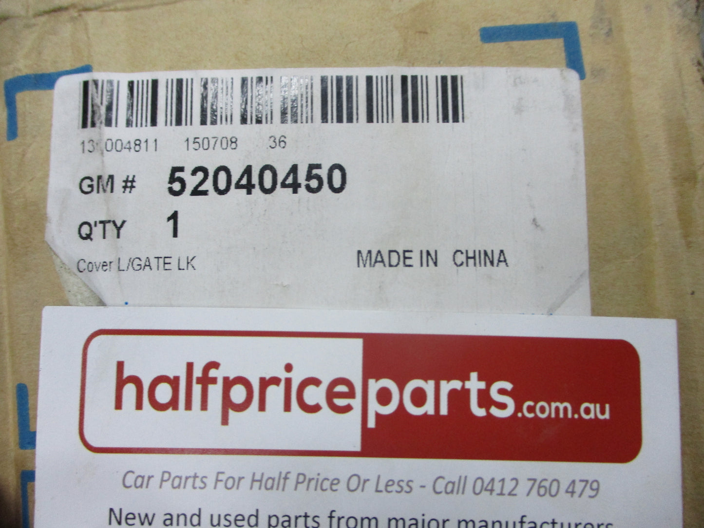 Holden Trailblazer-Colorado 7 Genuine Tail Gate Chrome Number Plate Bezel New Part