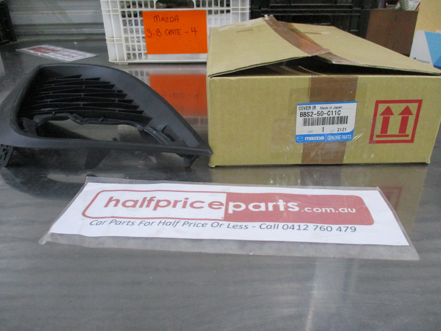 Mazda 3 Genuine Front Bumper Right Hand Lamp Bezel Cover New Part