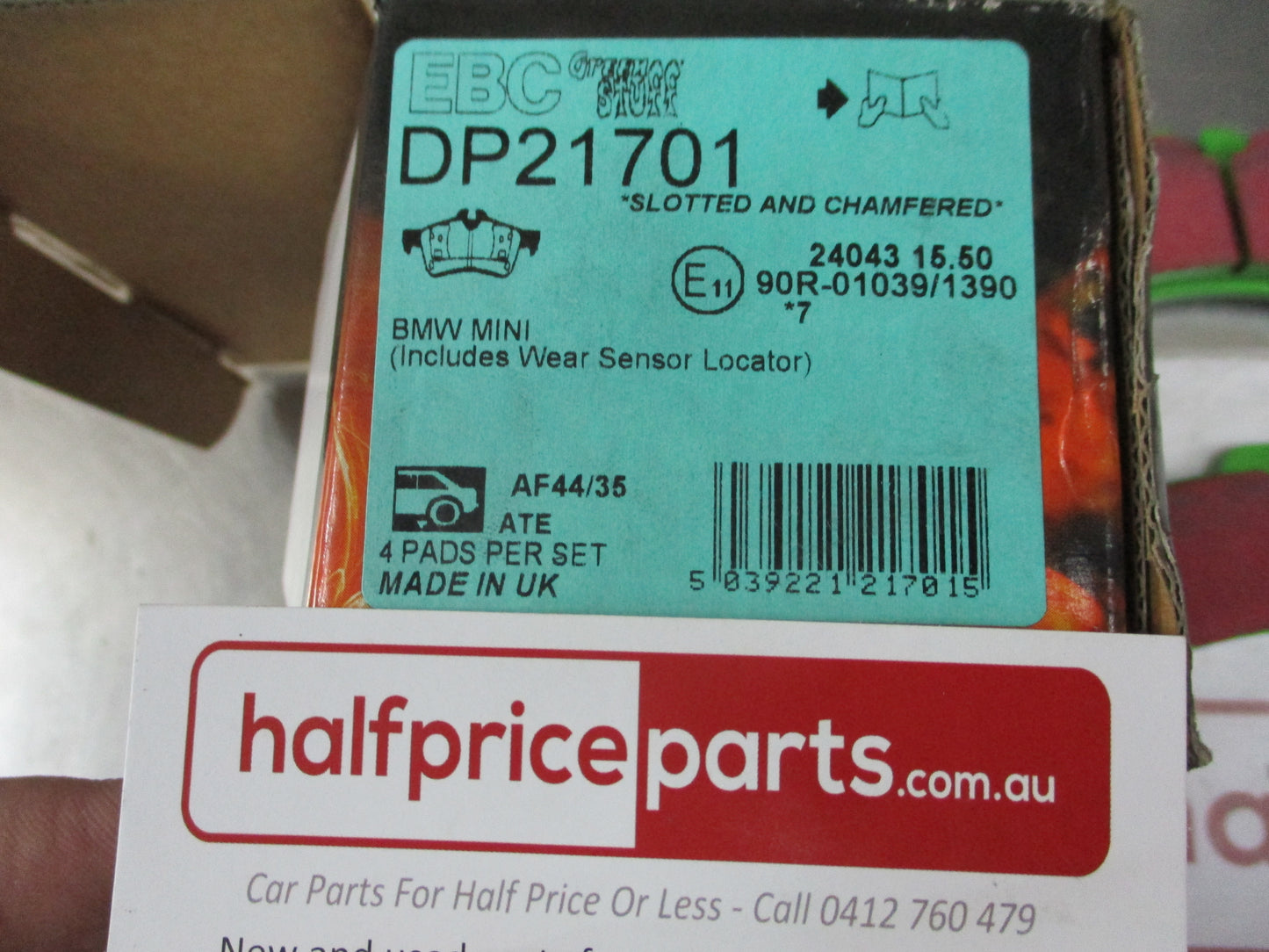 EBC Greenstuff Rear Disc Brake Pad Set Suits Mini R50-R52-R53-R56 New Part