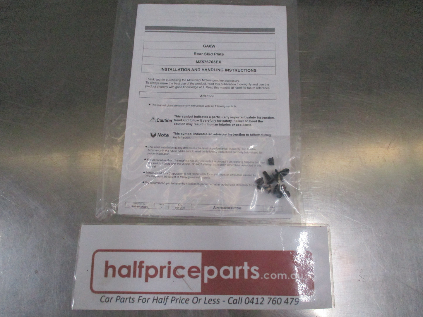 Mitsubishi ASX Genuine Rear Lower Garnish Cover Panel Trim New Part