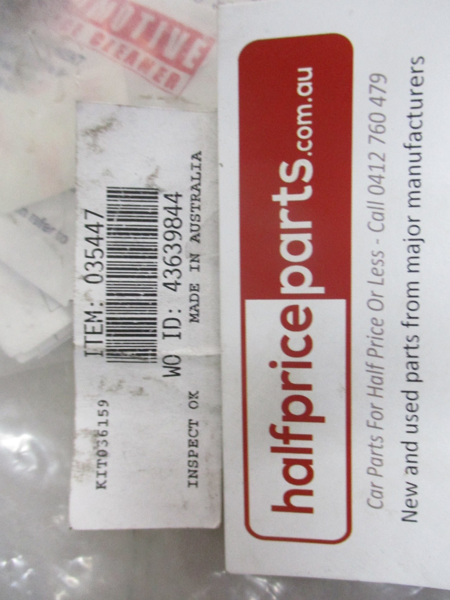 Holden Acadia Genuine Clear Bonnet Protector Kit New Part