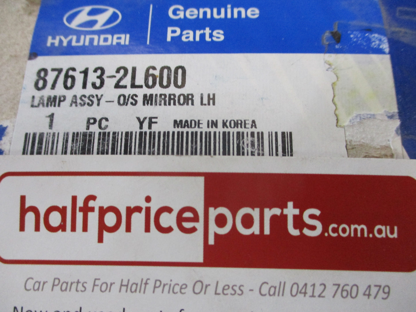 Hyundai Elantra Genuine Left Hand Mirror Lamp Outer Assembly New Part