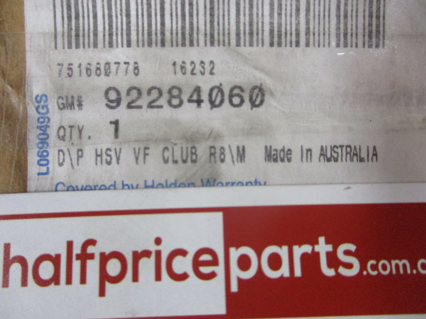 Holden VF Commodore Genuine Left Hand Front Door Door Trim New Part