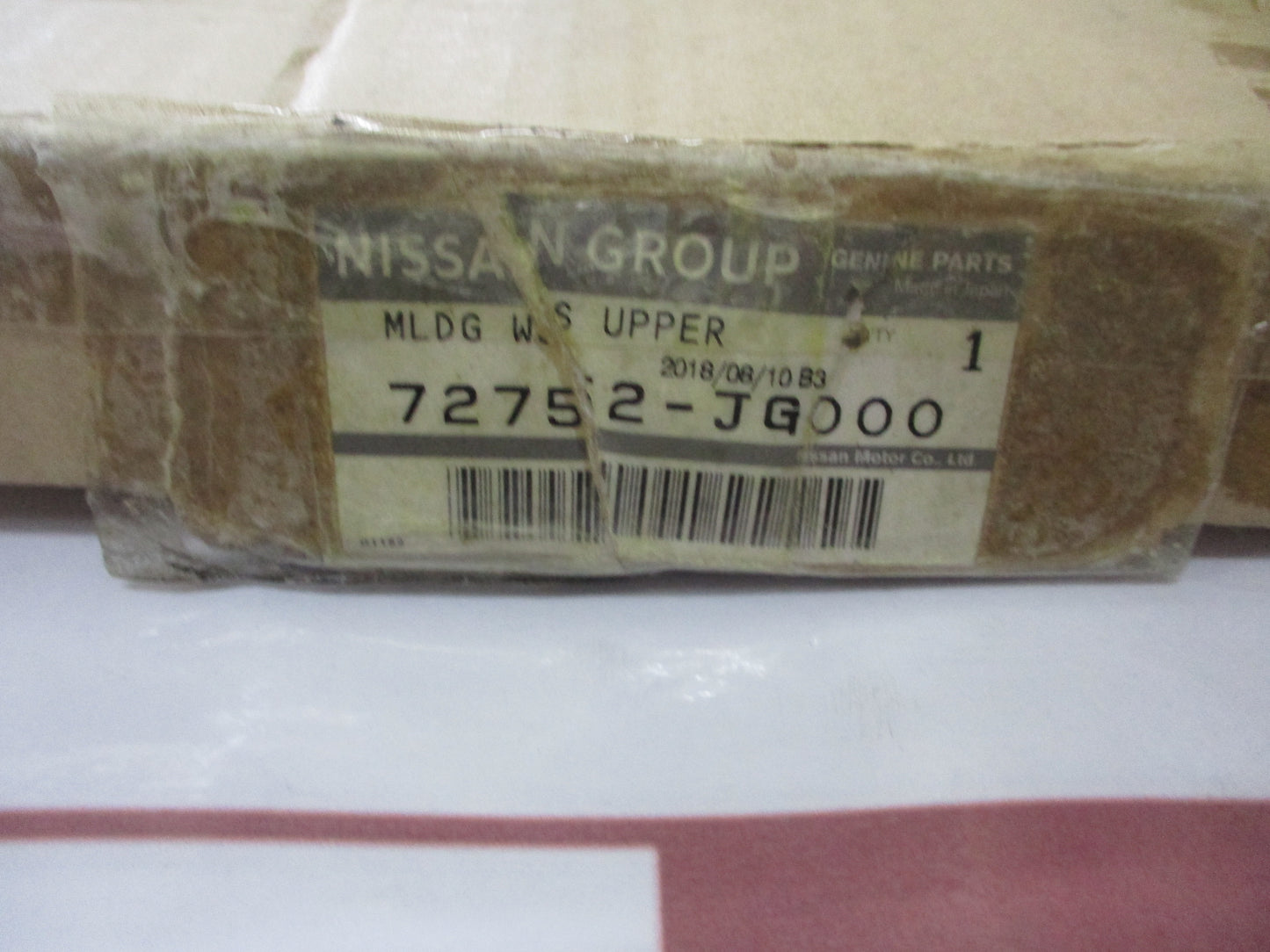 Nissan X-Trail T31 Genuine Front Upper Winscreen Molding New Part