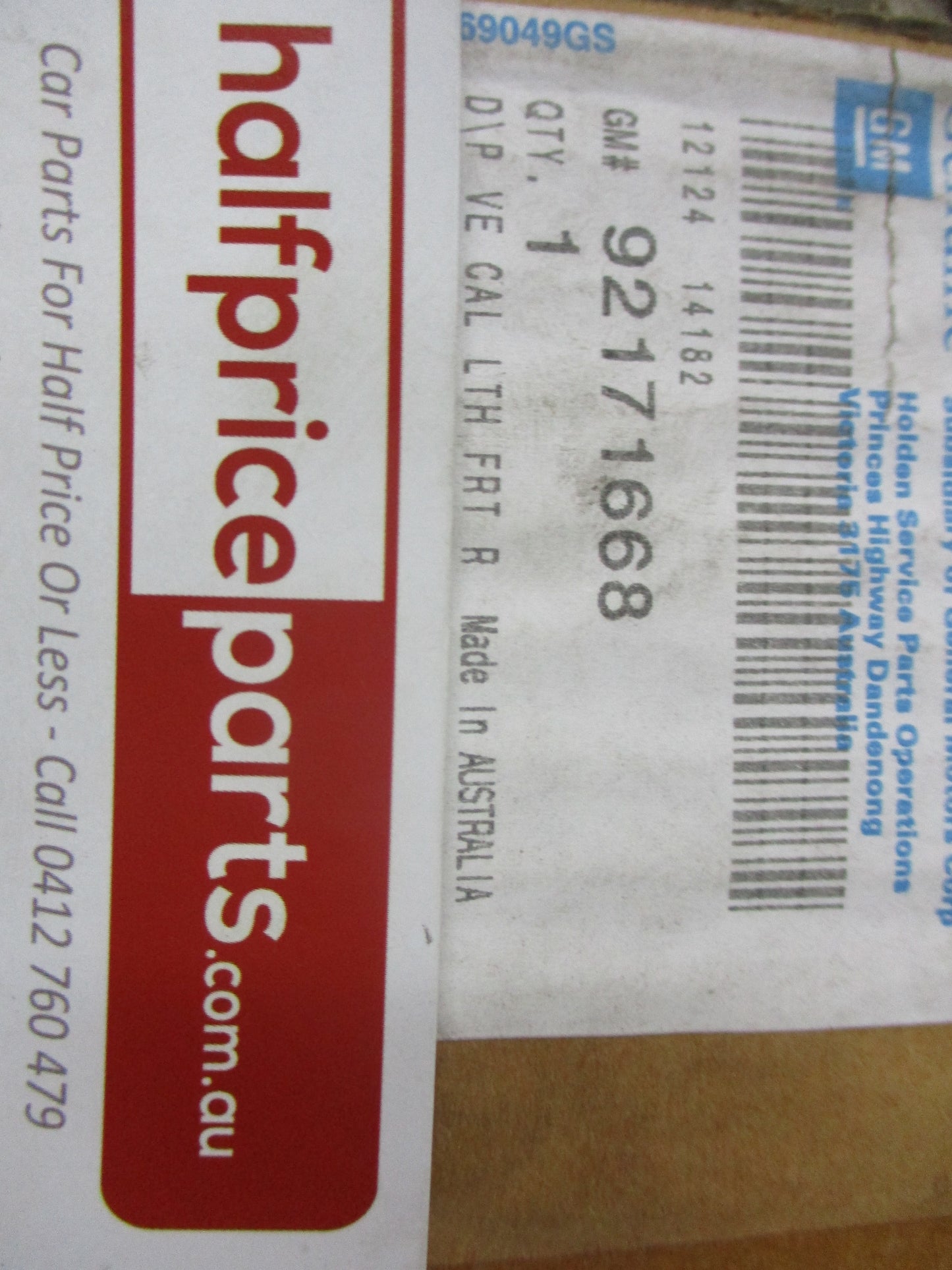 Holden VE/WM Commodore Genuine Drivers Front Door Trim New Part