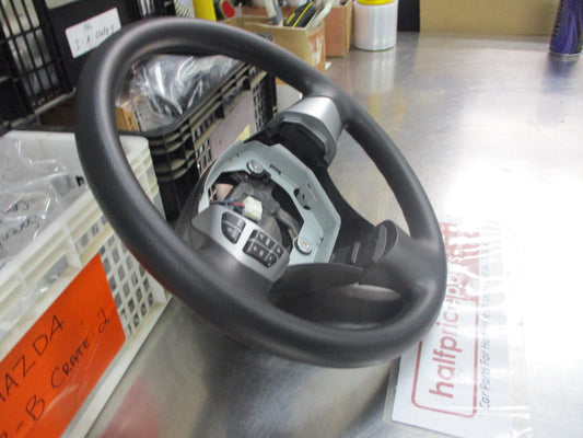 Suzuki Grand Vitara Genuine Steering Wheel With Vol-Radio Controls (Black/Gray) New Part