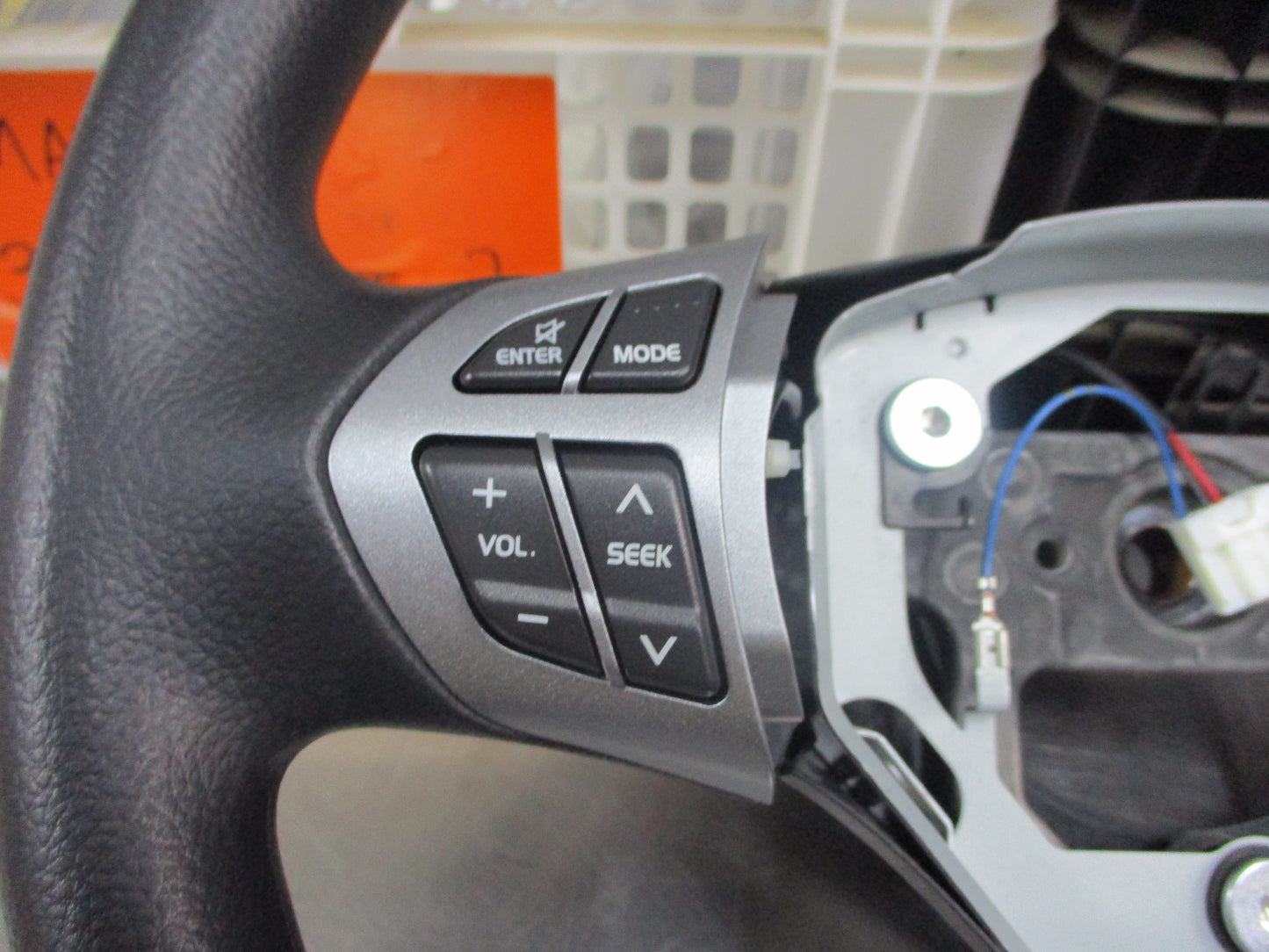Suzuki Grand Vitara Genuine Steering Wheel With Vol-Radio Controls (Black/Gray) New Part