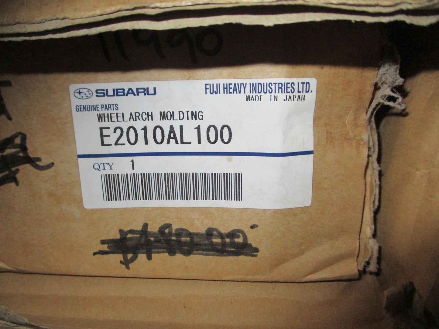 Subaru Outback Genuine Wheel Arch Molding Set New Part