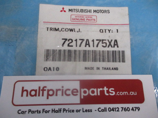 Mitsubishi Pajero Sport Genuine Left Hand Lower Trim Cowl Side (Kick Panel Trim) New Part