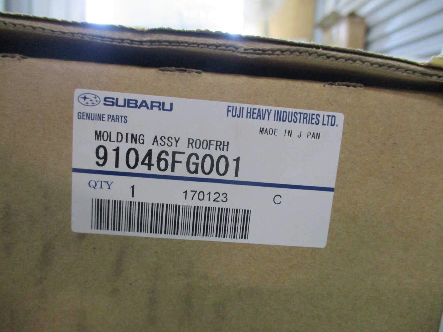 Subaru Impreza WRX/WRX STI Genuine Right Roof Moulding New Part
