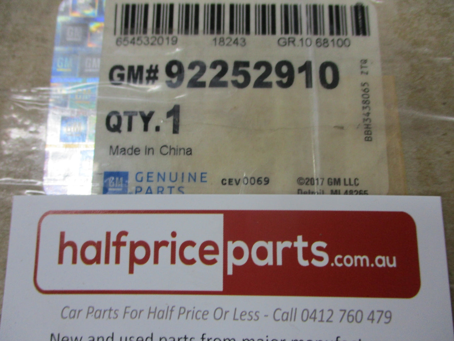 Holden VE/VF Commodore Genuine Drivers Front Door Glass New Part