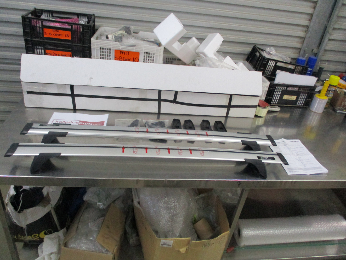 Nissan X-Trail T32 Genuine Roof Bars Through Style Kit New