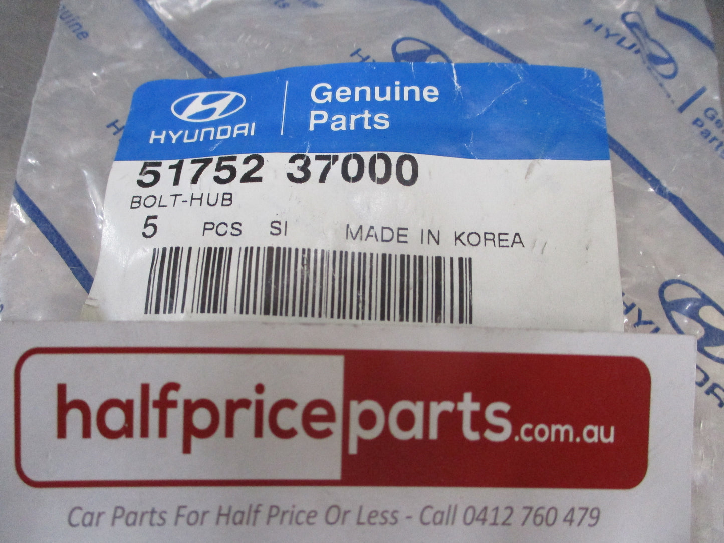 Hyundai Santa Fe Genuine Hub Bolt (Pack Of 5) New Part
