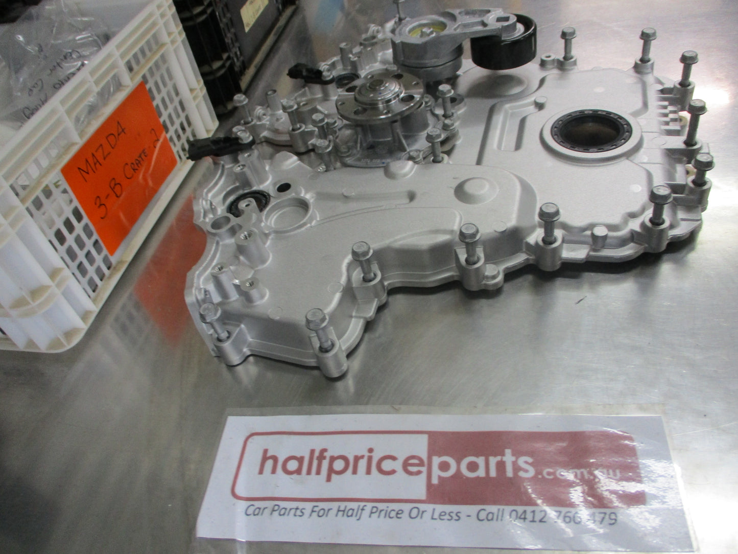 Holden VZ Alloyteck 3.5 Ltr Genuine Front Engine Timing Cover (Water Pump Tenisioer Cam Position Sensers) New Part