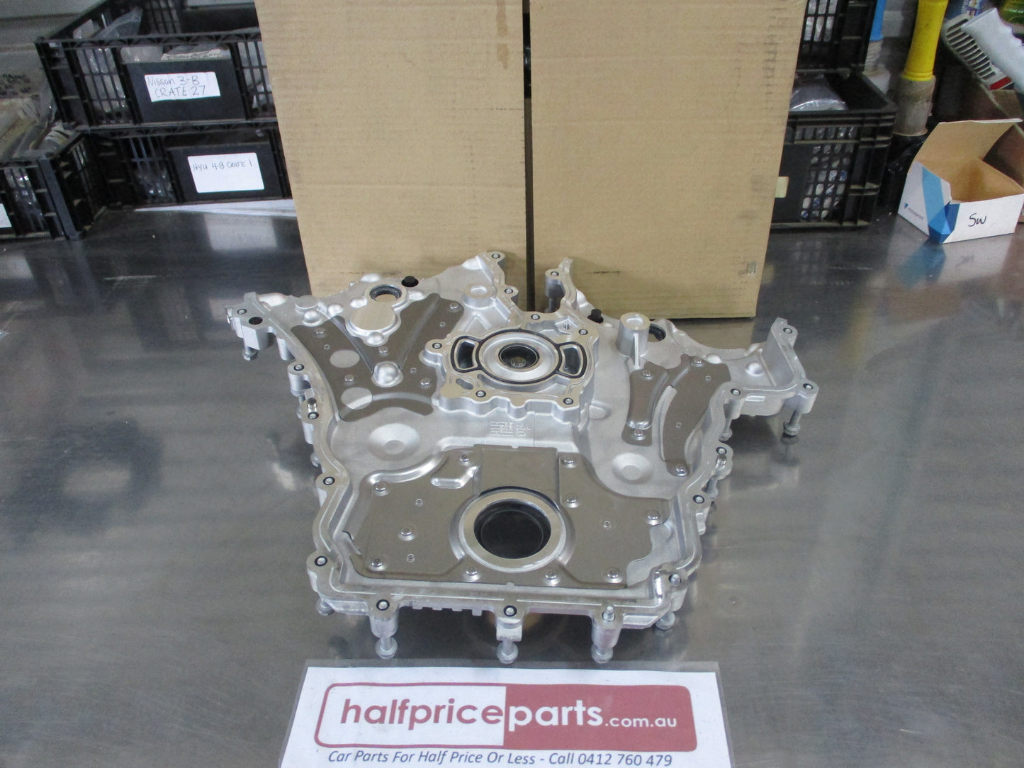 Holden VZ Alloyteck 3.5 Ltr Genuine Front Engine Timing Cover (Water Pump Tenisioer Cam Position Sensers) New Part