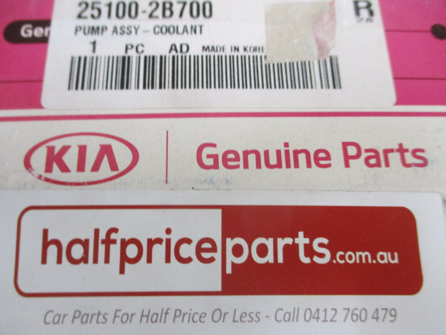 Hyundai Accent/Elantra/Kona/Sonata/Tucson/Veloster Genuine Water Pump Assy New Part